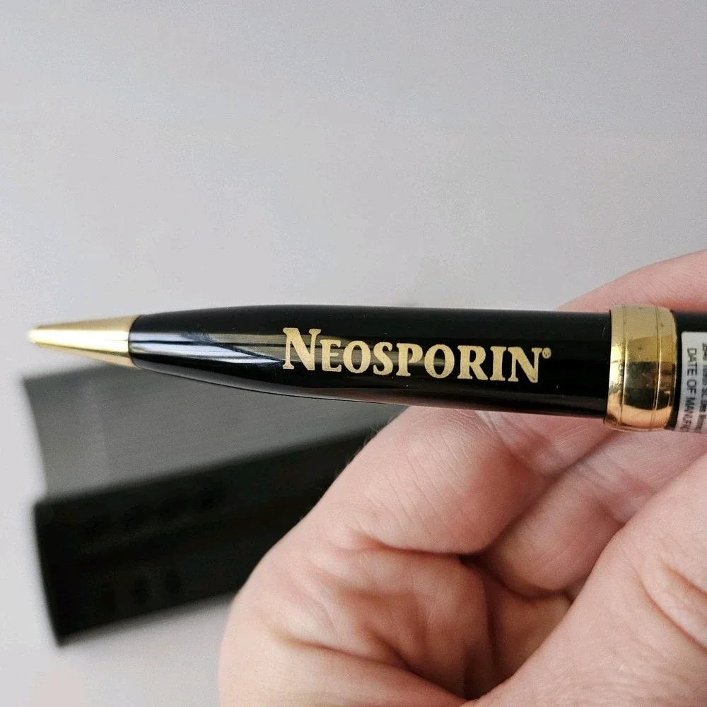 RARE Benadryl Neosporin Pharma Drug Rep Pen Laser Light Pointer W Case *AS IS*